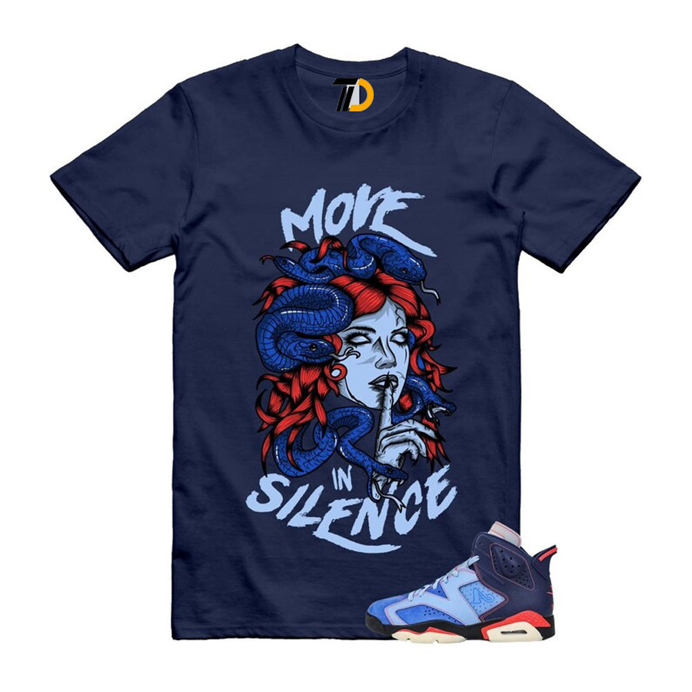 6 Blueberry Awake NY Midnight Navy Infrared 23 Game Shirt To Match Move In Silence T-Shirt 2026