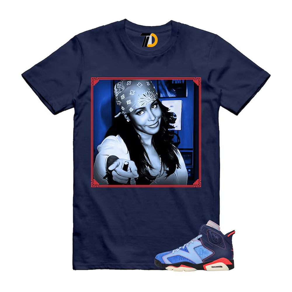 6 Blueberry Awake NY Midnight Navy Infrared 23 Game Shirt To Match Liyah T-Shirt 2026