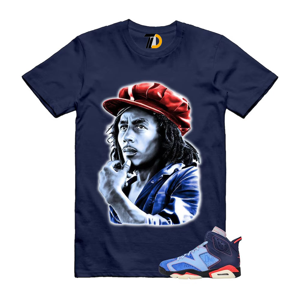 6 Blueberry Awake NY Midnight Navy Infrared 23 Game Shirt To Match Marley T-Shirt 2026