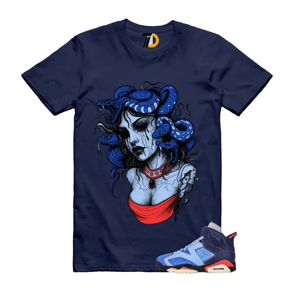 6 Blueberry Awake NY Midnight Navy Infrared 23 Game Shirt To Match Snakes T-Shirt 2026
