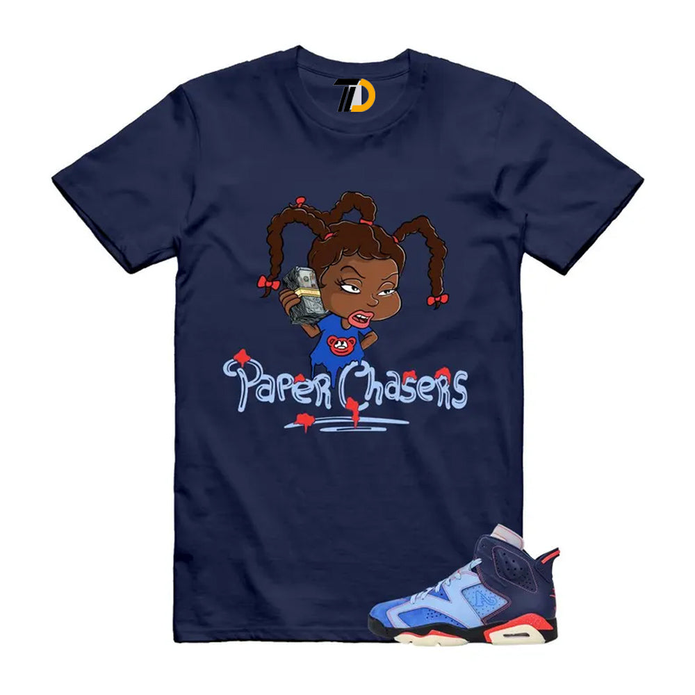 6 Blueberry Awake NY Midnight Navy Infrared 23 Game Shirt To Match Paper Chasers T-Shirt 2026