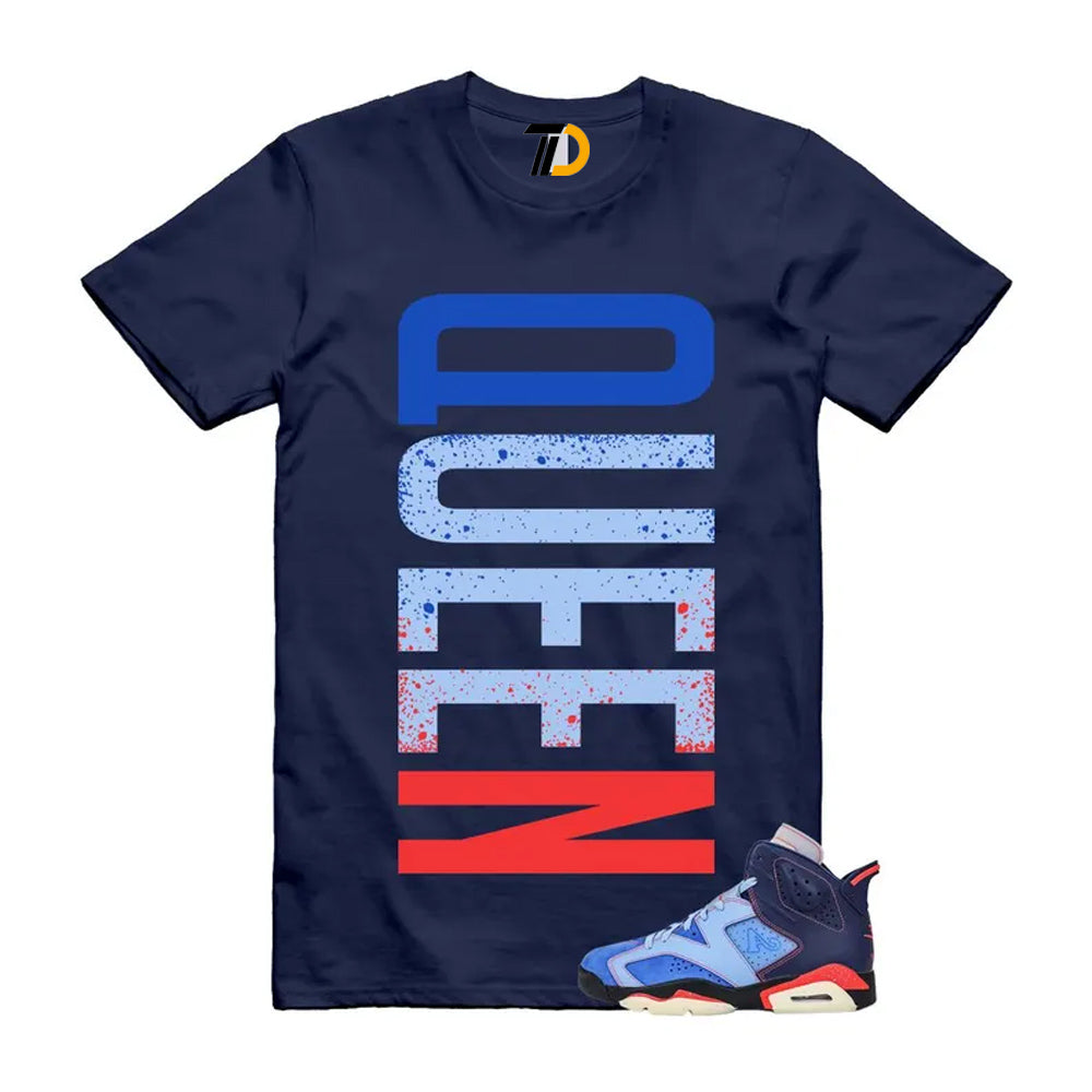 6 Blueberry Awake NY Midnight Navy Infrared 23 Game Shirt To Match Queen T-Shirt 2026