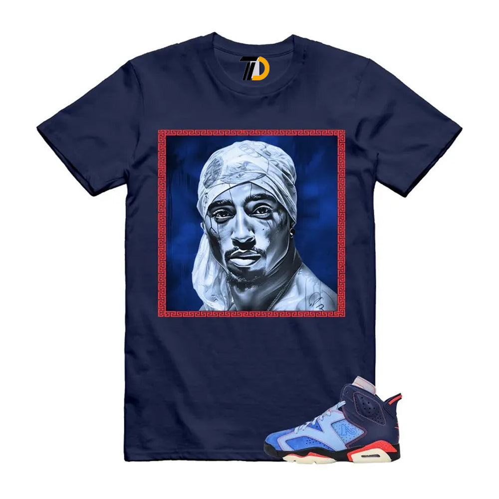 6 Blueberry Awake NY Midnight Navy Infrared 23 Game Shirt To Match Pac T-Shirt 2026