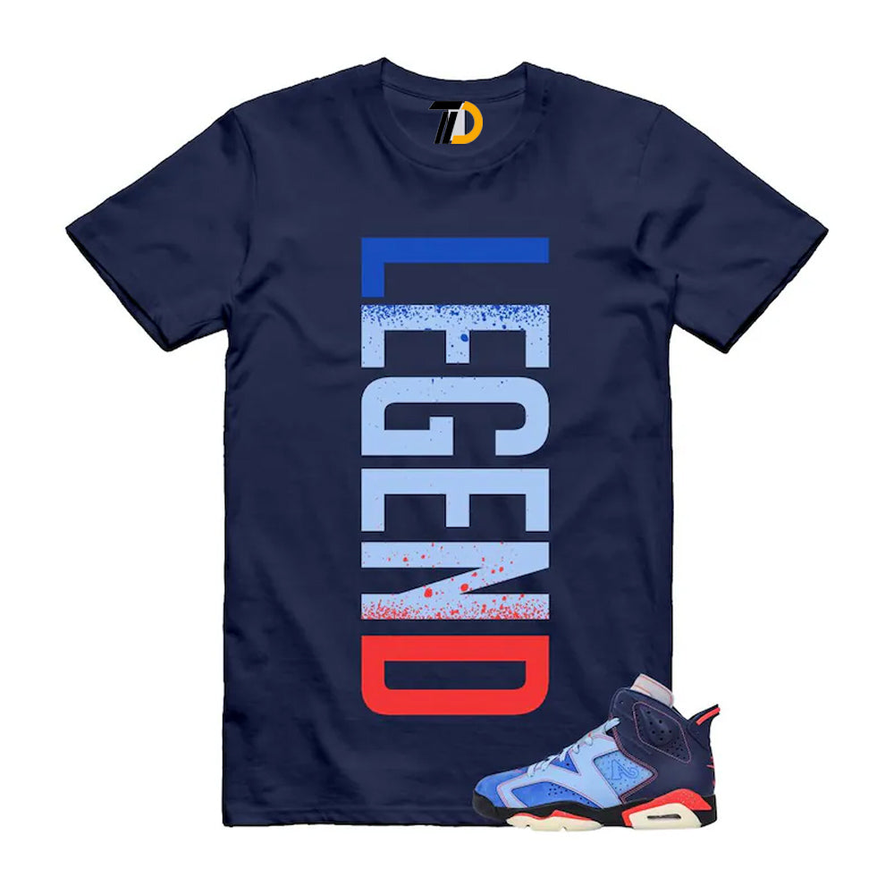 6 Blueberry Awake NY Midnight Navy Infrared 23 Game Shirt To Match Legend T-Shirt 2026