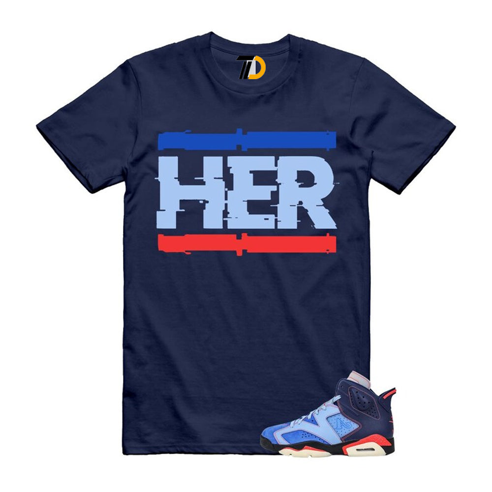 6 Blueberry Awake NY Midnight Navy Infrared 23 Game Shirt To Match Her T-Shirt 2026
