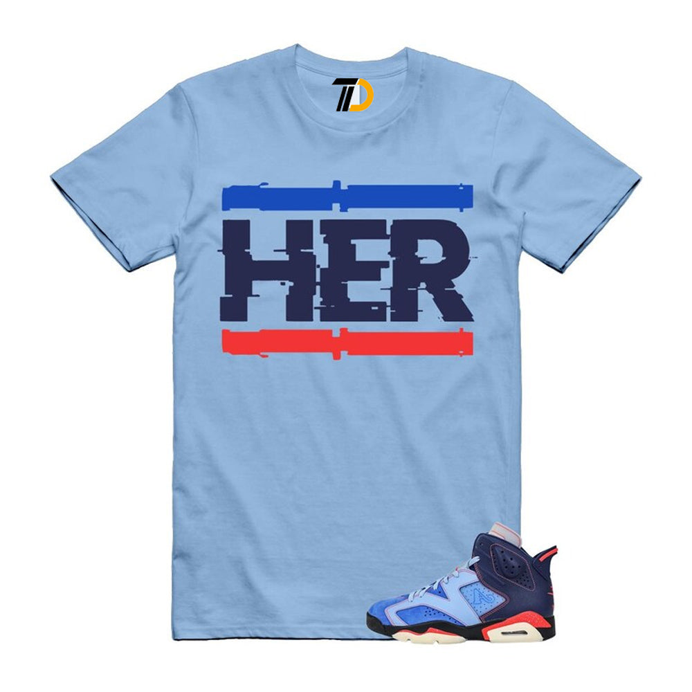 6 Blueberry Awake NY Midnight Navy Infrared 23 Game Shirt To Match Her T-Shirt 2026