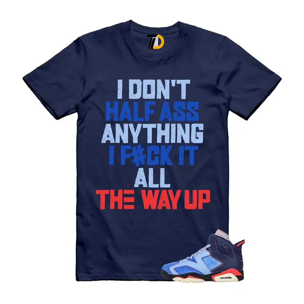 6 Blueberry Awake NY Midnight Navy Infrared 23 Game Shirt To Match Half T-Shirt 2026