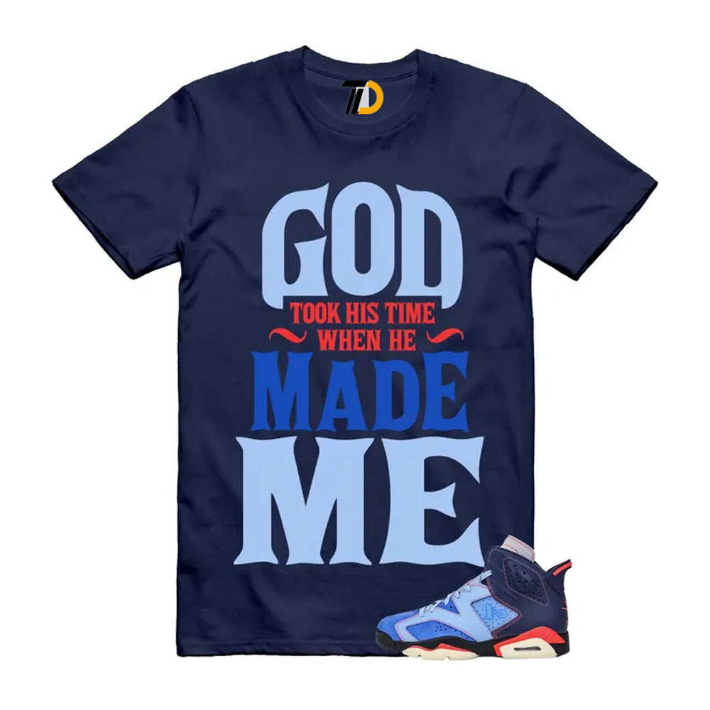 6 Blueberry Awake NY Midnight Navy Infrared 23 Game Shirt To Match God Took His Time T-Shirt 2026