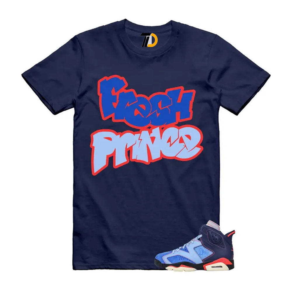 6 Blueberry Awake NY Midnight Navy Infrared 23 Game Shirt To Match Fresh Prince T-Shirt 2026
