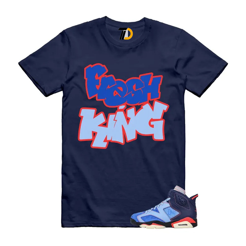 6 Blueberry Awake NY Midnight Navy Infrared 23 Game Shirt To Match Fresh King T-Shirt 2026