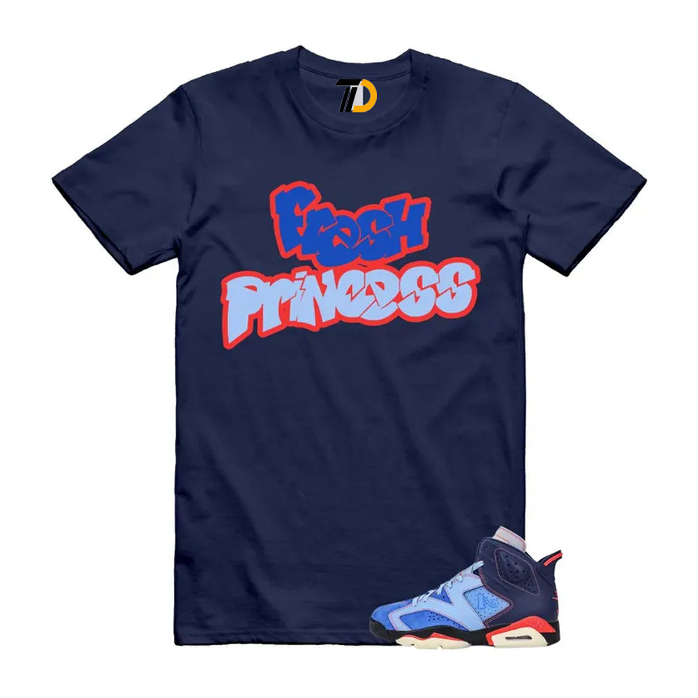 6 Blueberry Awake NY Midnight Navy Infrared 23 Game Shirt To Match Fresh Princess T-Shirt 2026