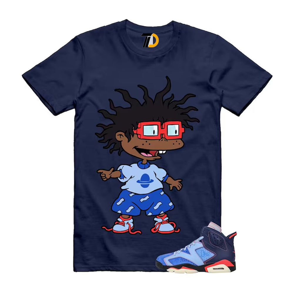6 Blueberry Awake NY Midnight Navy Infrared 23 Game Shirt To Match Chuckie T-Shirt 2026