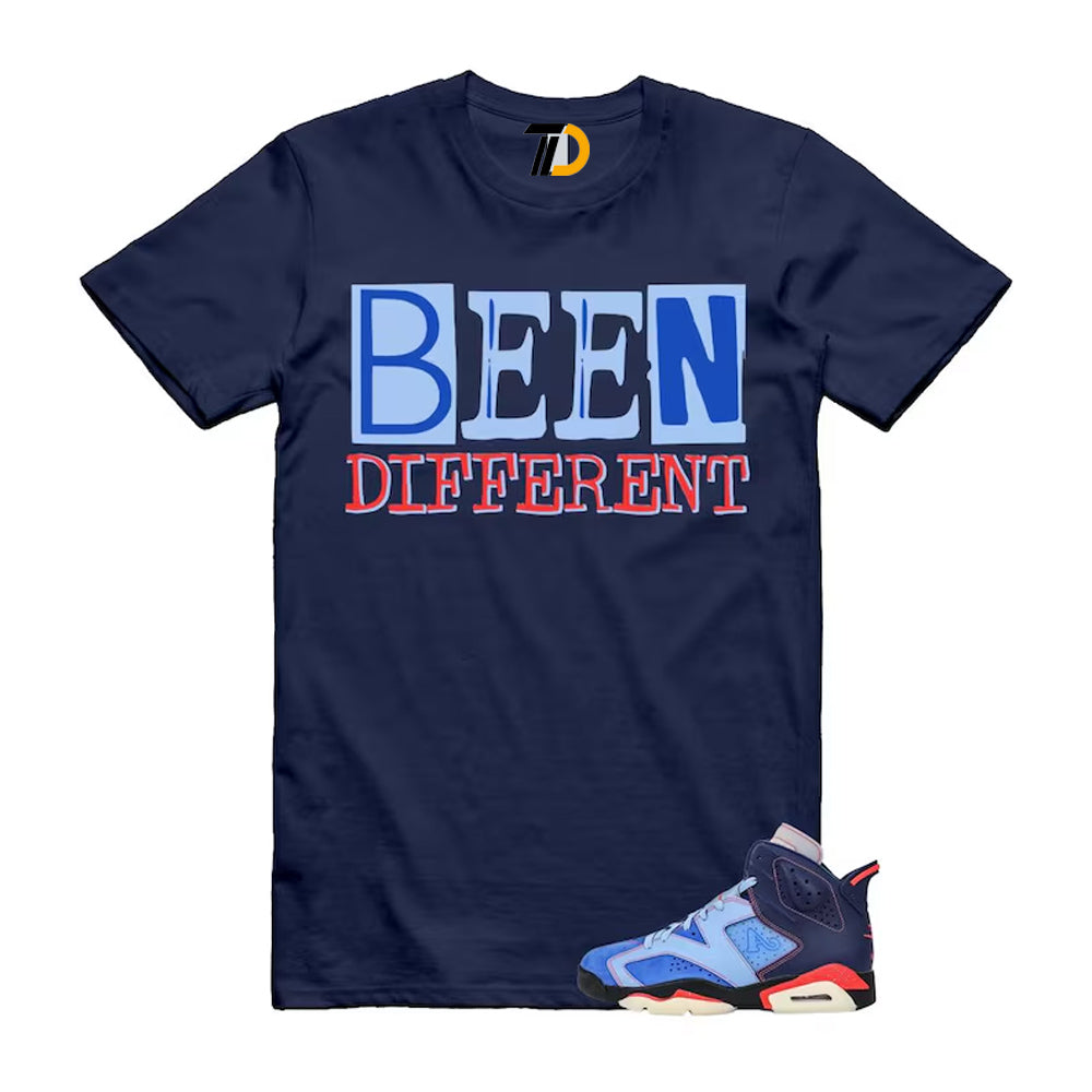 6 Blueberry Awake NY Midnight Navy Infrared 23 Game Shirt To Match Been Different T-Shirt 2026
