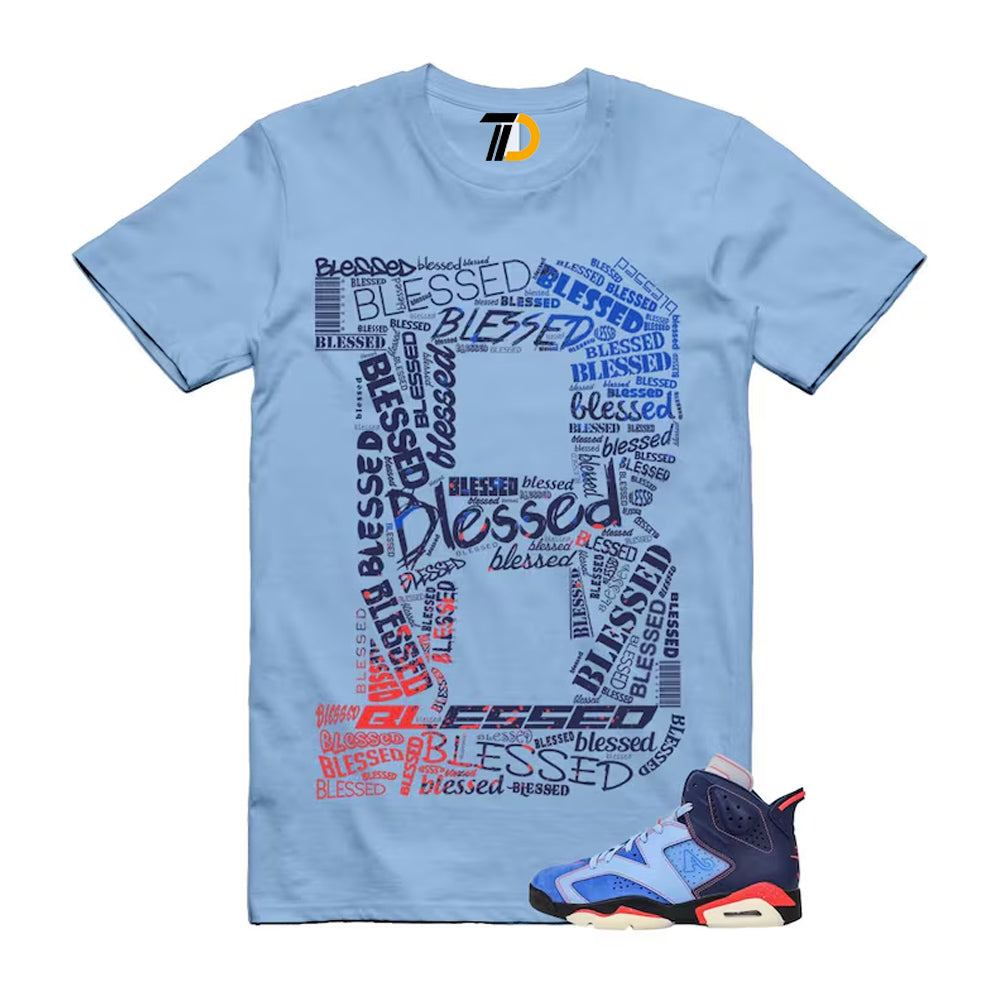 6 Blueberry Awake NY Midnight Navy Infrared 23 Game Shirt To Match B Blessed T-Shirt 2026