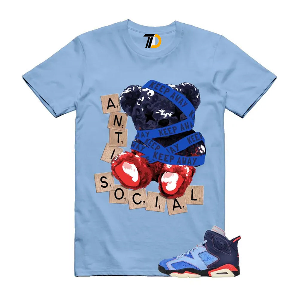 6 Blueberry Awake NY Midnight Navy Infrared 23 Game Shirt To Match Anti Social T-Shirt 2026