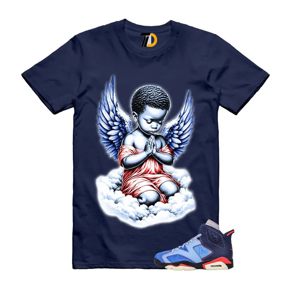 6 Blueberry Awake NY Midnight Navy Infrared 23 Game Shirt To Match Angel T-Shirt 2026