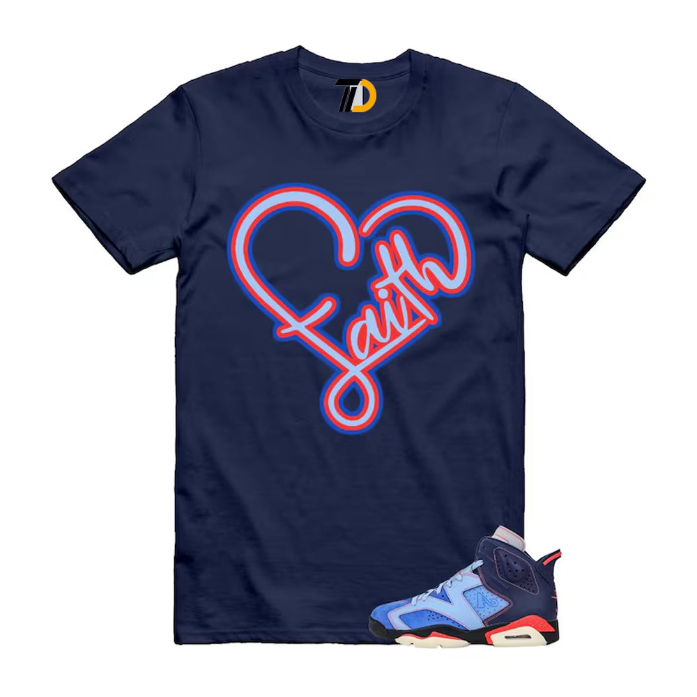 6 Blueberry Awake NY Midnight Navy Infrared 23 Game Shirt To Match Faith T-Shirt 2026