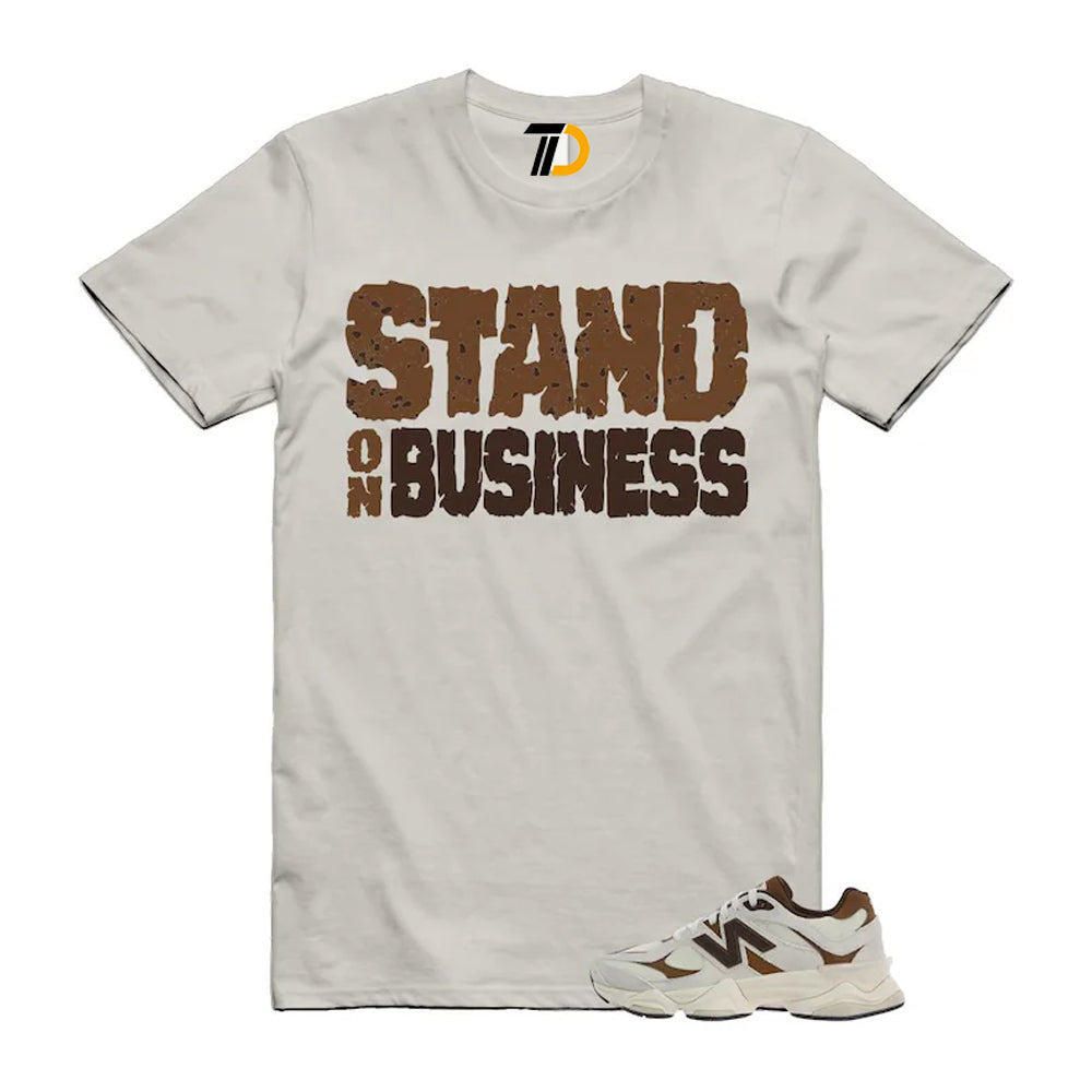 9060 Breakfast Tea Angora Brown Shirt To Match Stand On Business T-Shirt 2026