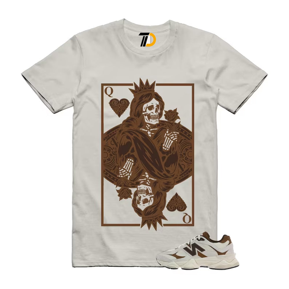 9060 Breakfast Tea Angora Brown Shirt To Match Queen Card T-Shirt 2026