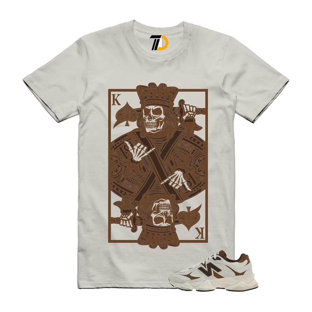 9060 Breakfast Tea Angora Brown Shirt To Match King Card T-Shirt 2026