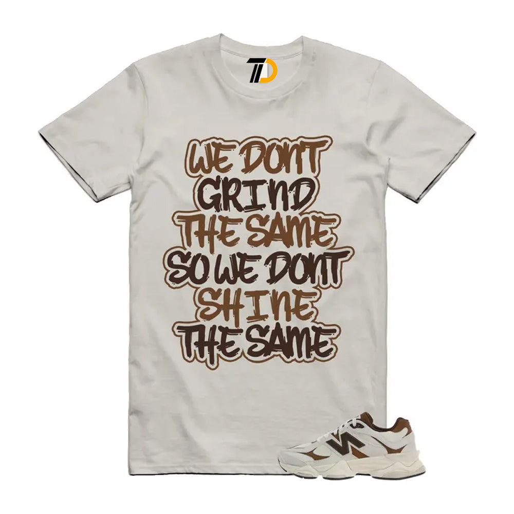 9060 Breakfast Tea Angora Brown Shirt To Match Grind T-Shirt 2026