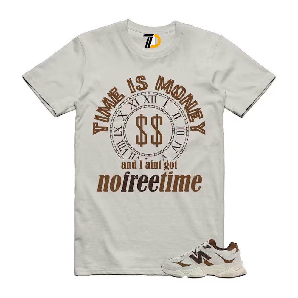 9060 Breakfast Tea Angora Brown Shirt To Match Time Is Money T-Shirt 2026