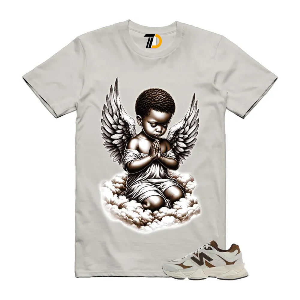 9060 Breakfast Tea Angora Brown Shirt To Match Angel T-Shirt 2026