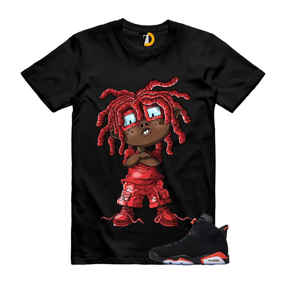 6 Reverse Infrared Black Red Shirt To Match Chongo T-Shirt 2026