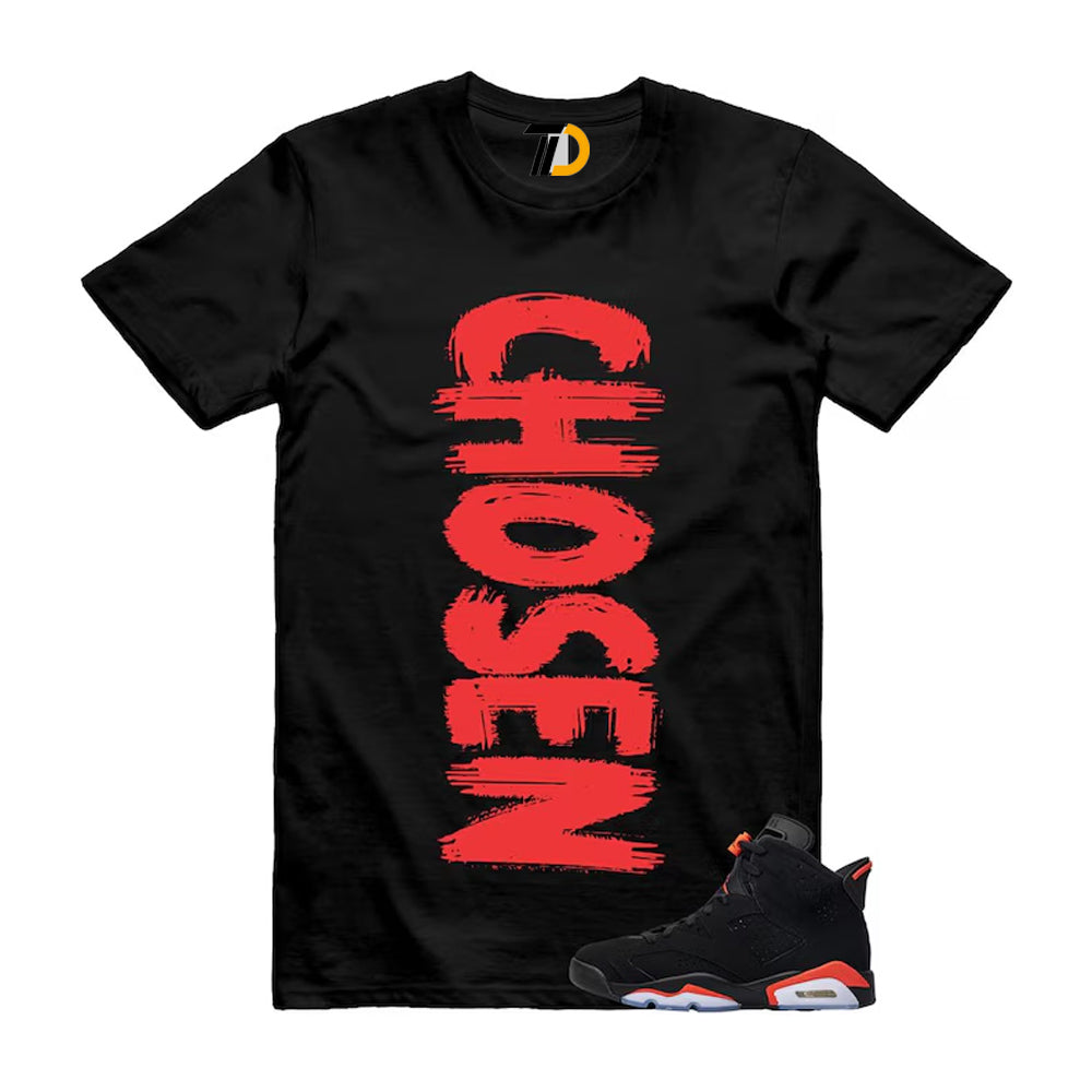 6 Reverse Infrared Black Red Shirt To Match Chosen T-Shirt 2026