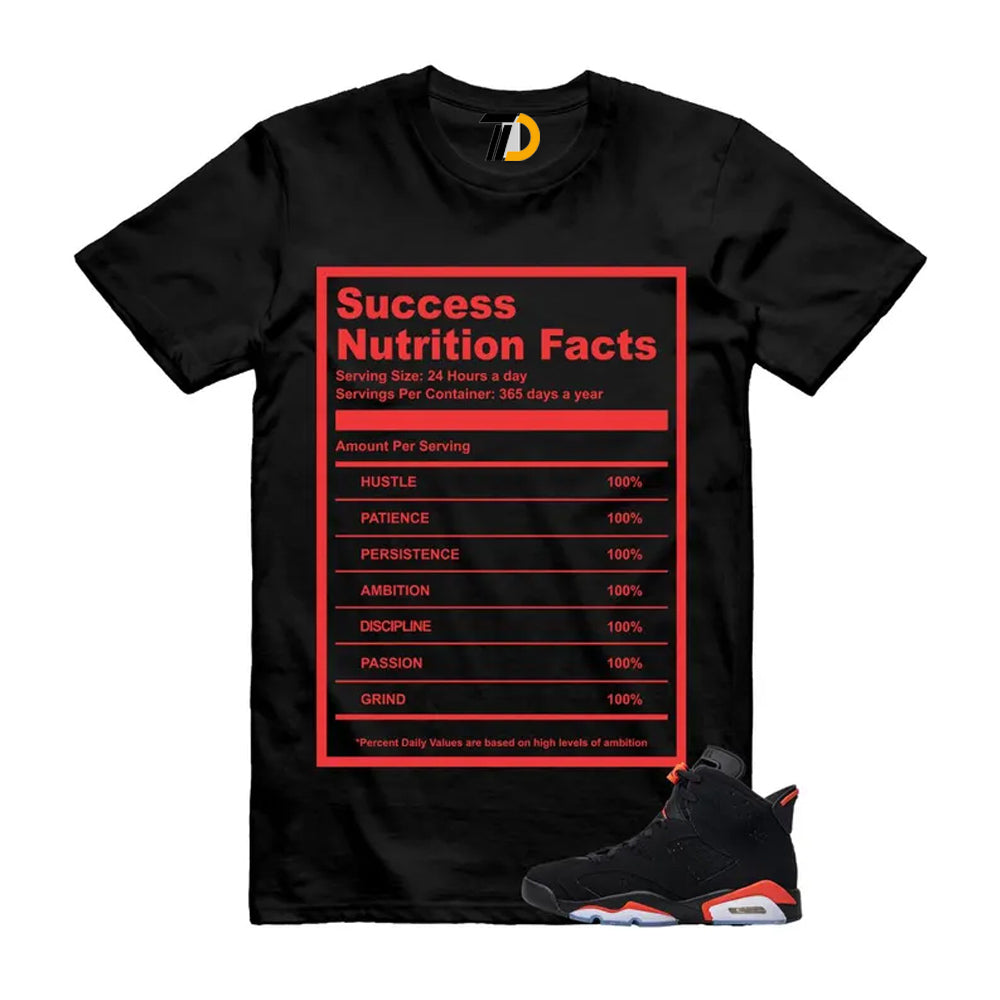 6 Reverse Infrared Black Red Shirt To Match Success T-Shirt 2026
