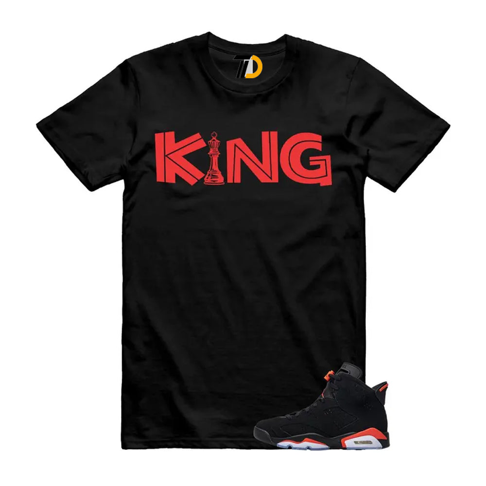 6 Reverse Infrared Black Red Shirt To Match King T-Shirt 2026
