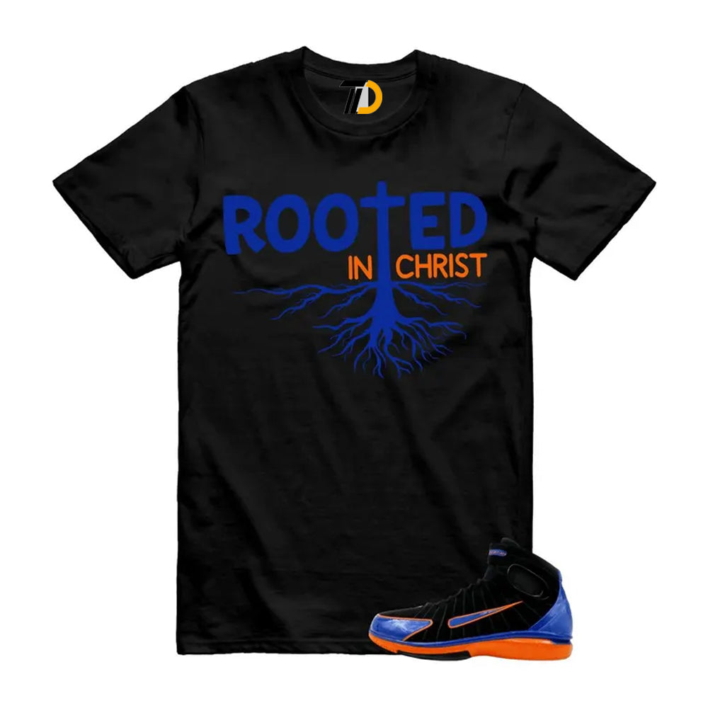 Huarache 2K4 Black Varsity Royal Safety Orange Air Zoom Penny Shirt To Match Rooted In Christ T-Shirt 2026