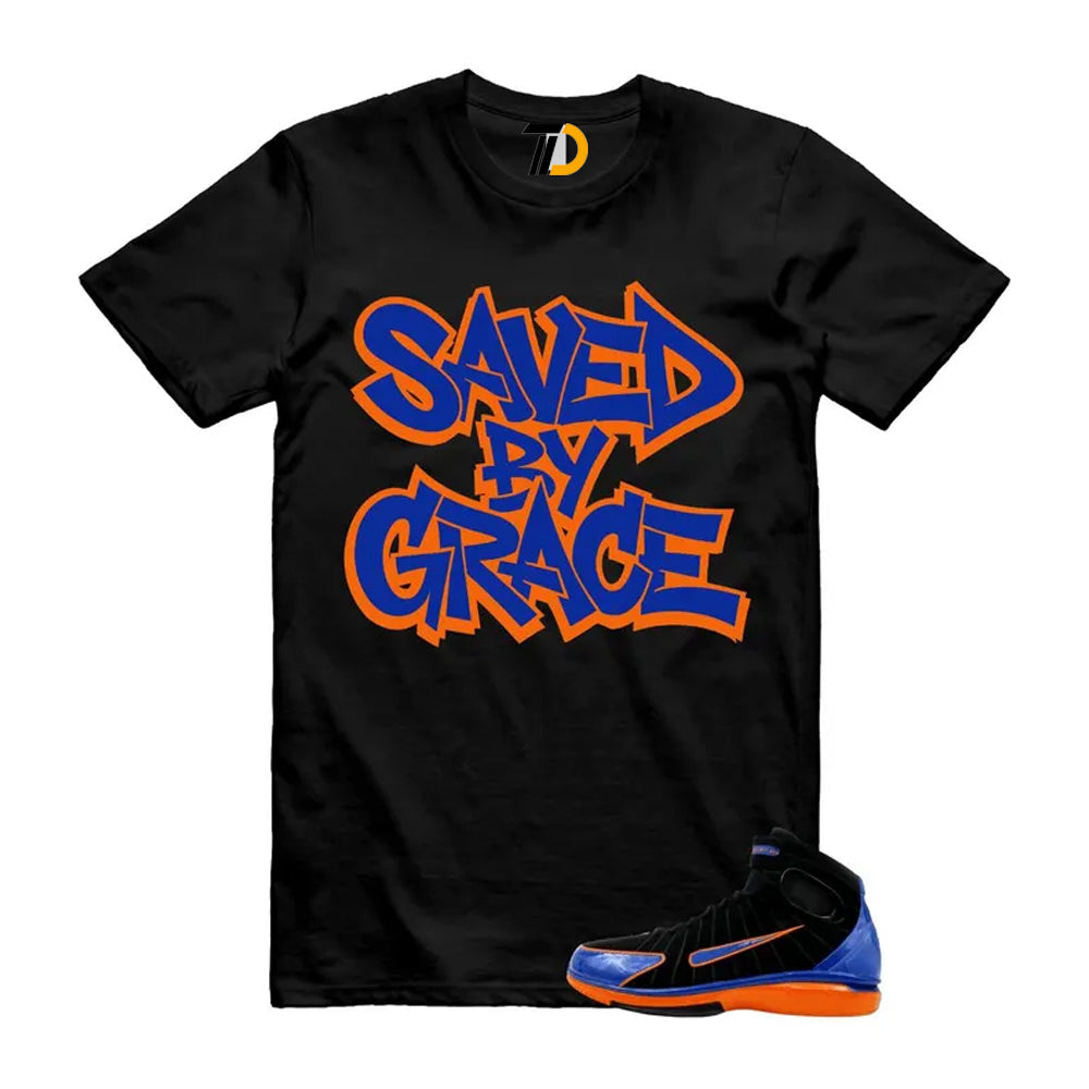 Huarache 2K4 Black Varsity Royal Safety Orange Air Zoom Penny Shirt To Match Saved By Grace T-Shirt 2026