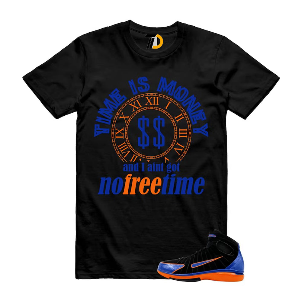 Huarache 2K4 Black Varsity Royal Safety Orange Air Zoom Penny Shirt To Match Time Is Money T-Shirt 2026