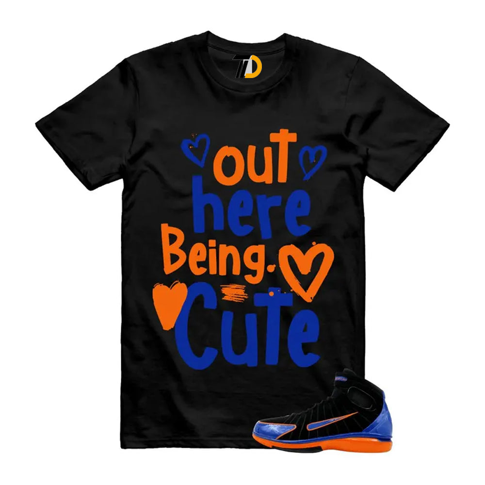 Huarache 2K4 Black Varsity Royal Safety Orange Air Zoom Penny Shirt To Match Out Here Being Cute T-Shirt 2026