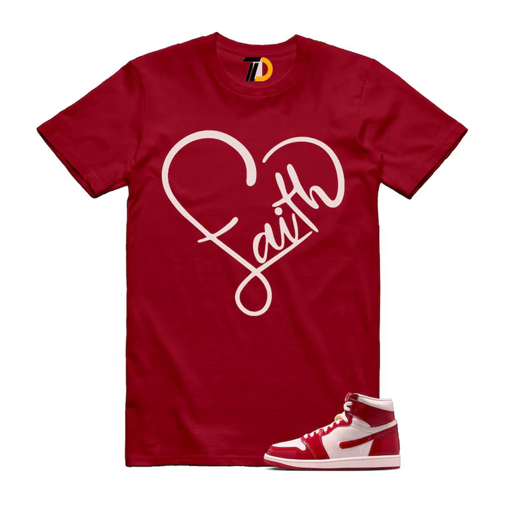 1 Nails & Grails University Red Light Soft Pink High Shirt To Match Faith T-Shirt 2026