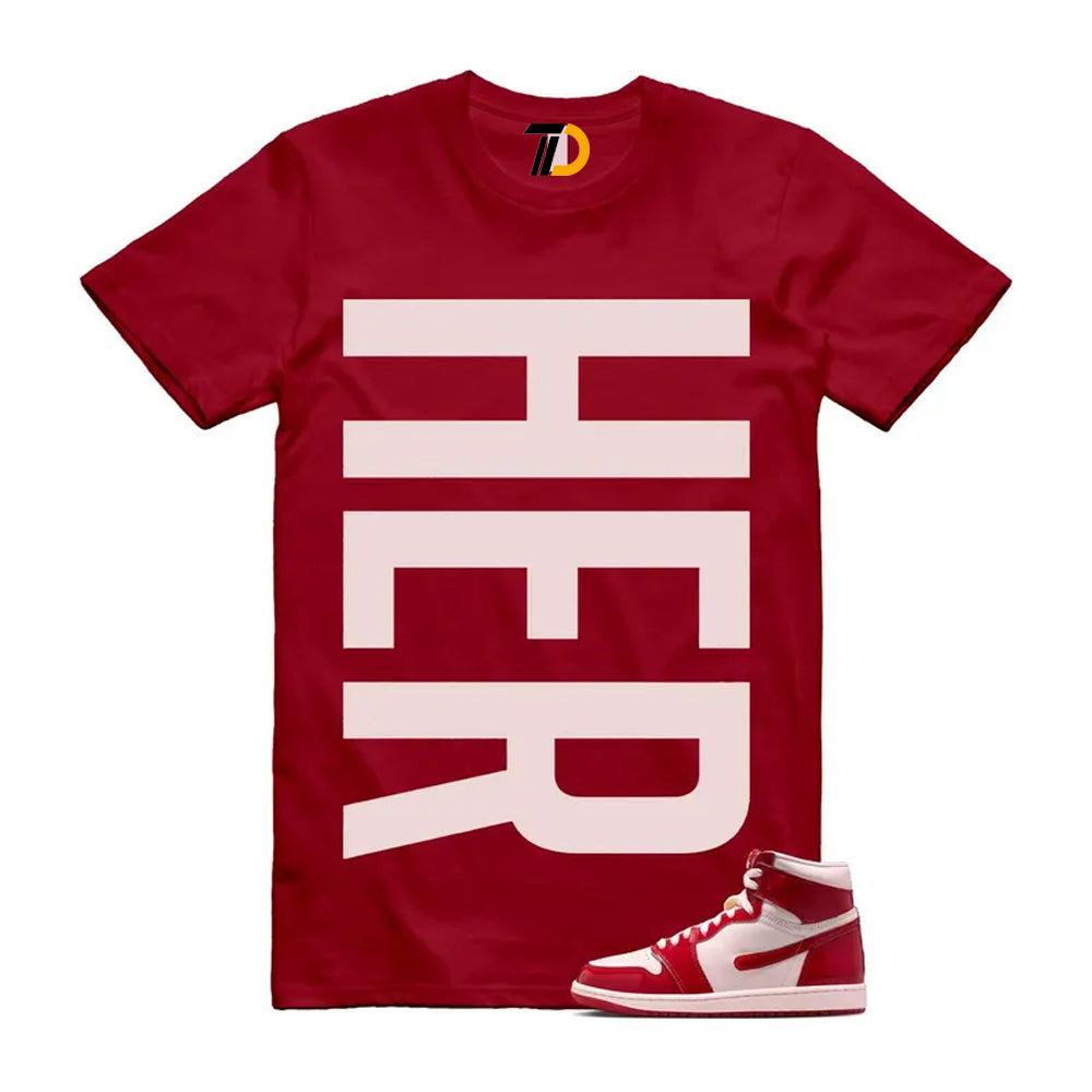 1 Nails & Grails University Red Light Soft Pink High Shirt To Match Her T-Shirt 2026