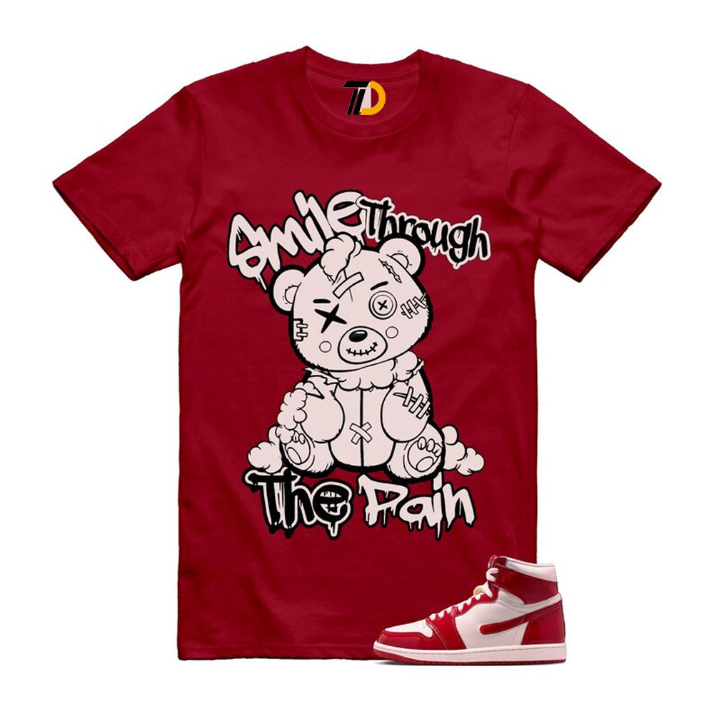 1 Nails & Grails University Red Light Soft Pink High Shirt To Match Smile Through The Pain T-Shirt 2026