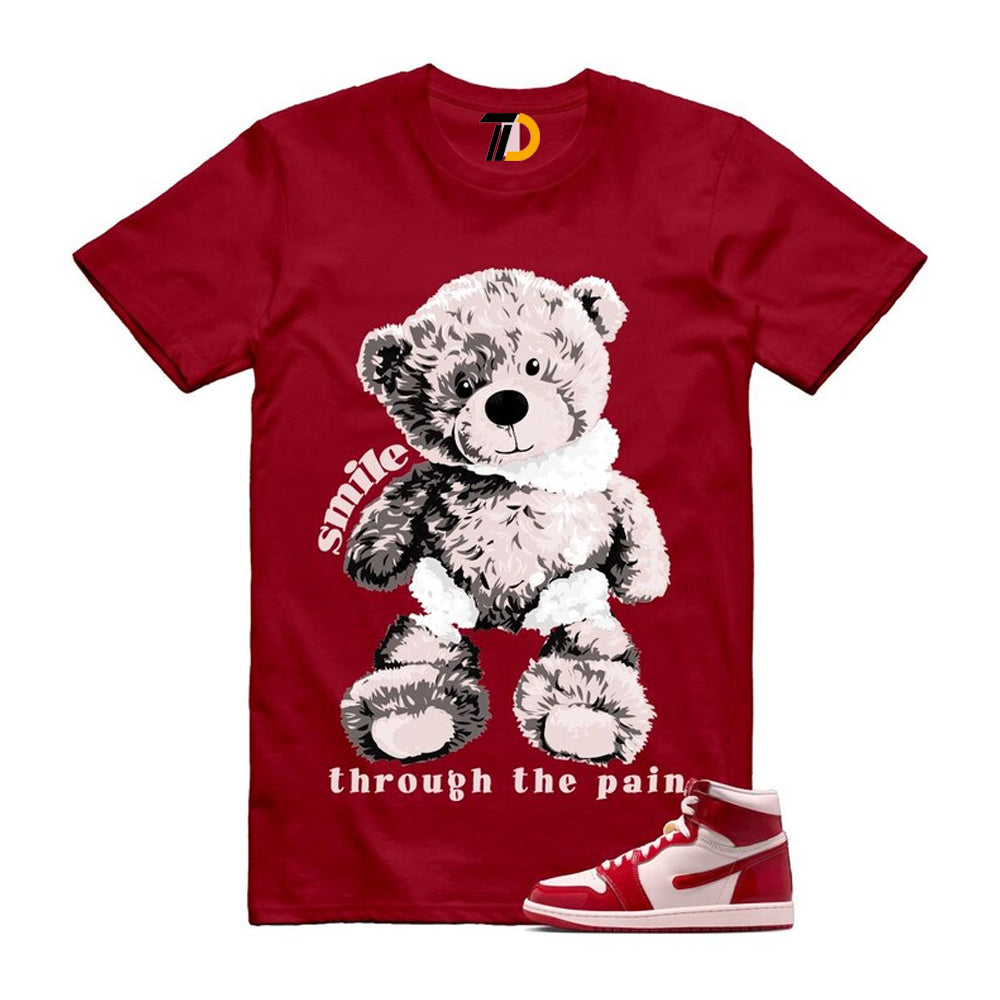 1 Nails & Grails University Red Light Soft Pink High Shirt To Match Smile Through The Pain T-Shirt 2026