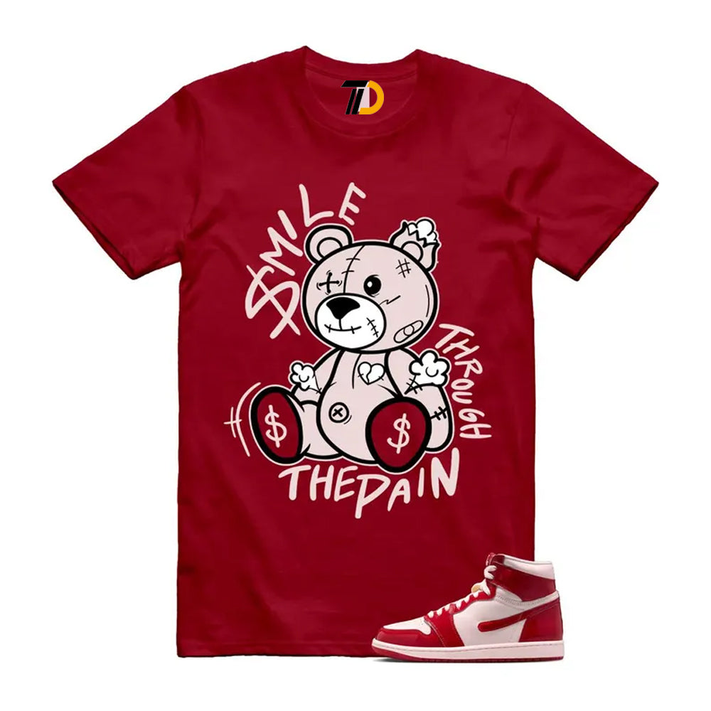 1 Nails & Grails University Red Light Soft Pink High Shirt To Match Smile Through The Pain T-Shirt 2026