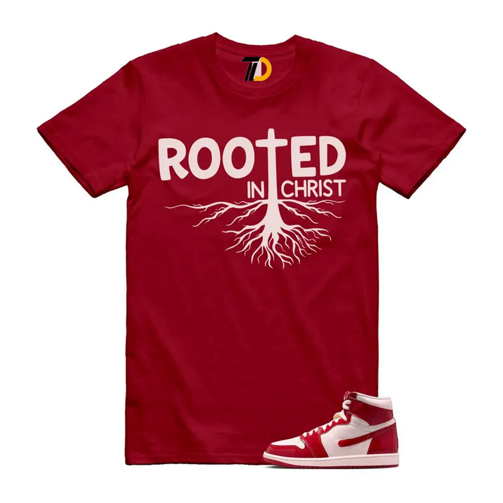 1 Nails & Grails University Red Light Soft Pink High Shirt To Match Rooted In Christ T-Shirt 2026