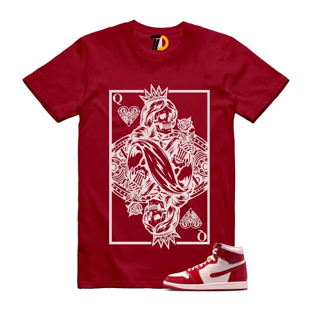 1 Nails & Grails University Red Light Soft Pink High Shirt To Match Queen Card T-Shirt 2026