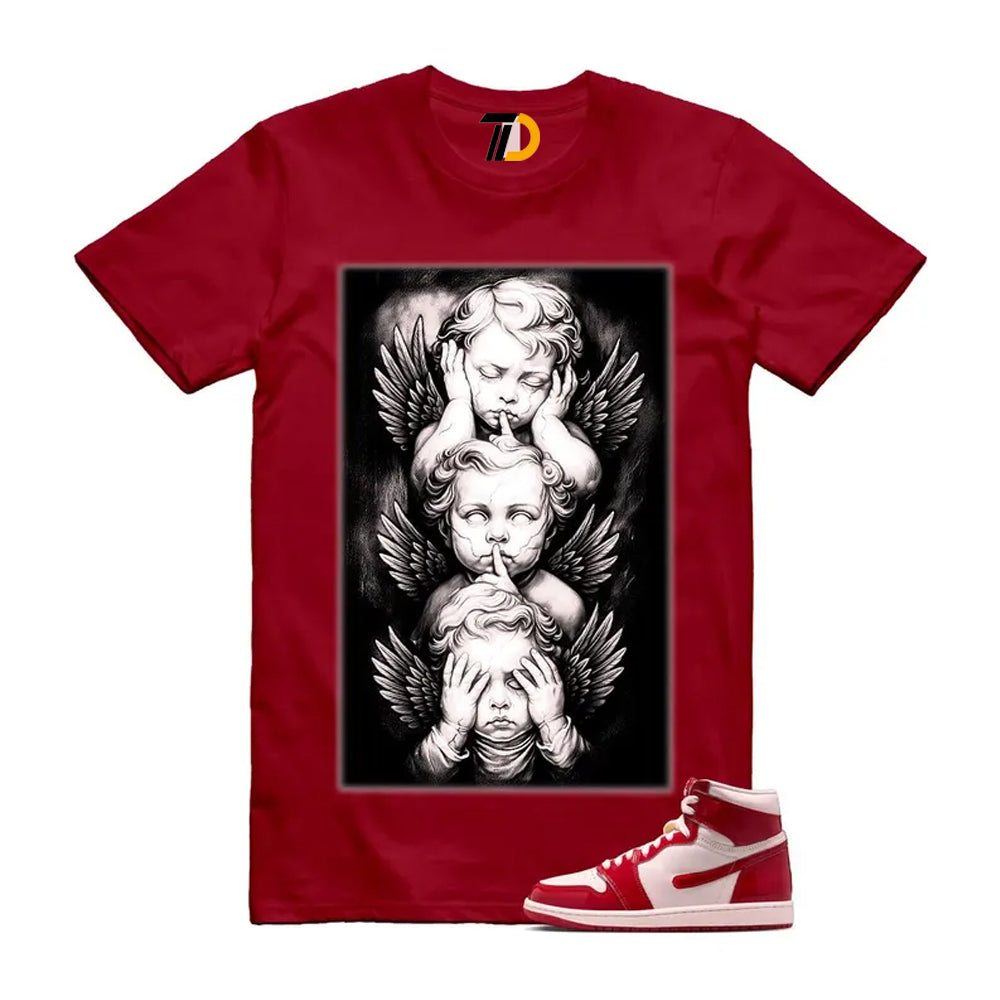 1 Nails & Grails University Red Light Soft Pink High Shirt To Match No Evil T-Shirt 2026