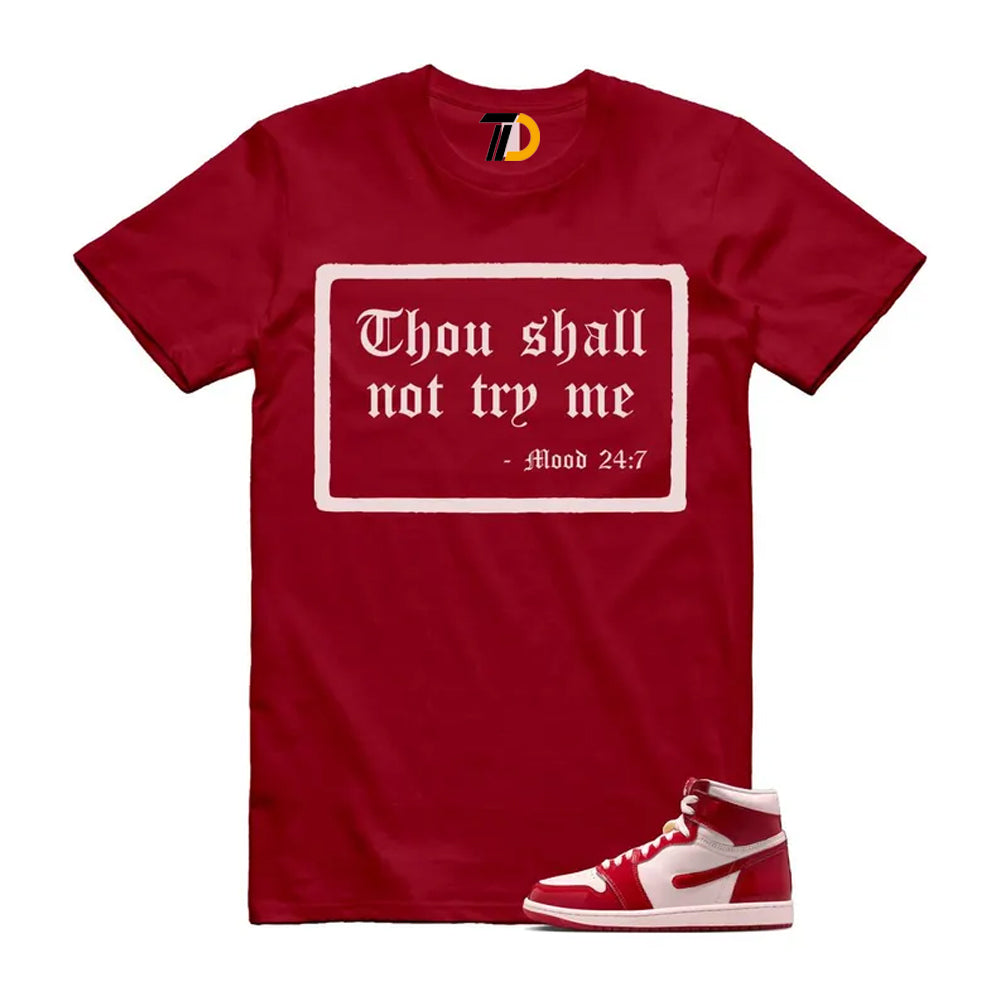 1 Nails & Grails University Red Light Soft Pink High Shirt To Match Mood T-Shirt 2026