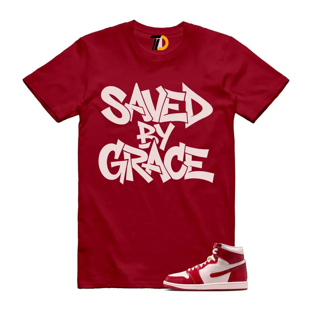 1 Nails & Grails University Red Light Soft Pink High Shirt To Match Saved By Grace T-Shirt 2026