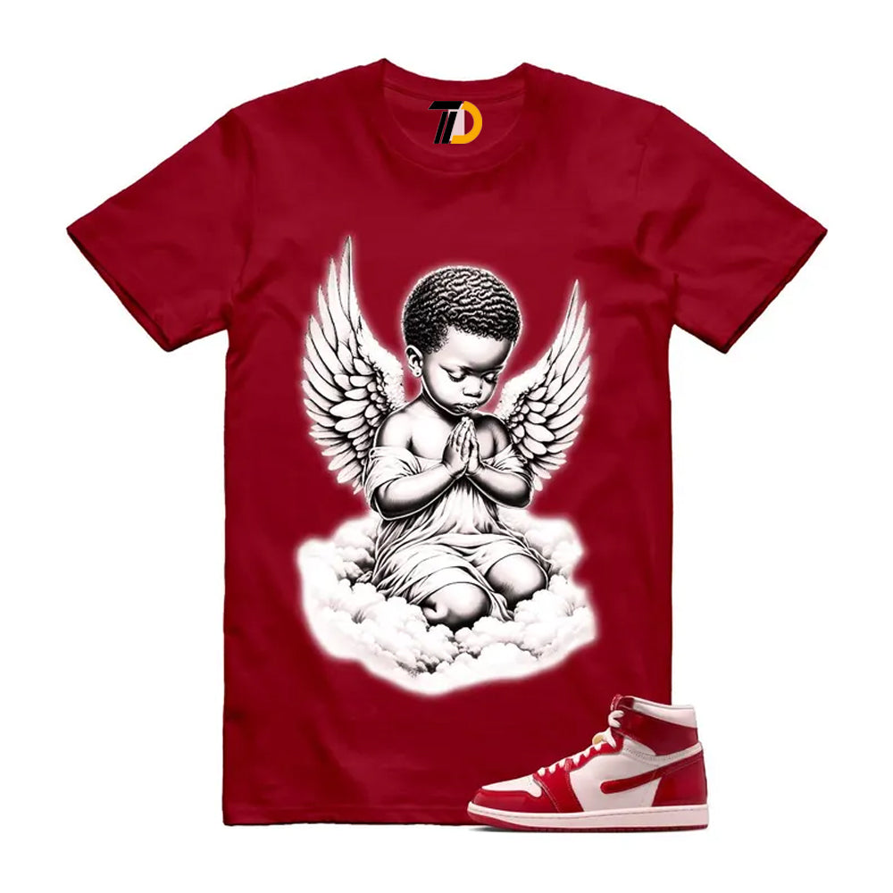1 Nails & Grails University Red Light Soft Pink High Shirt To Match Angel T-Shirt 2026