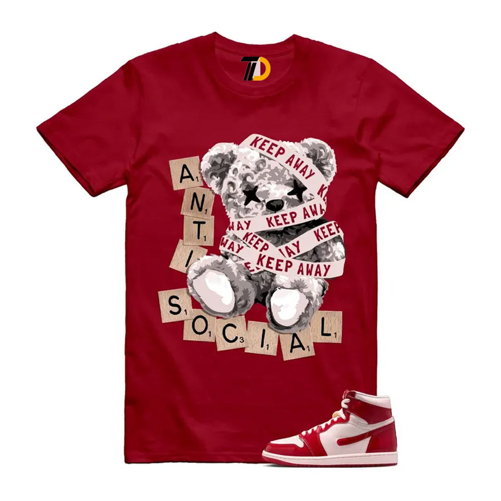 1 Nails & Grails University Red Light Soft Pink High Shirt To Match Anti Social T-Shirt 2026