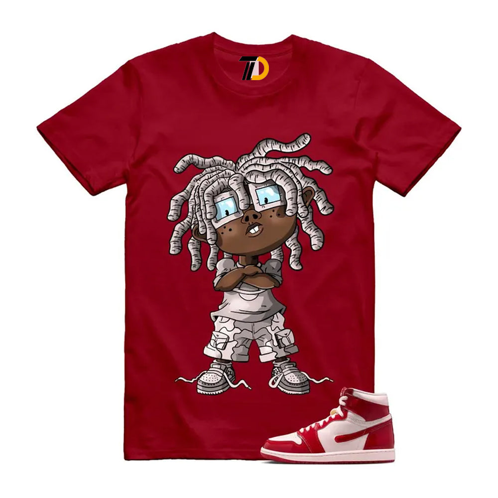 1 Nails & Grails University Red Light Soft Pink High Shirt To Match Chongo T-Shirt 2026