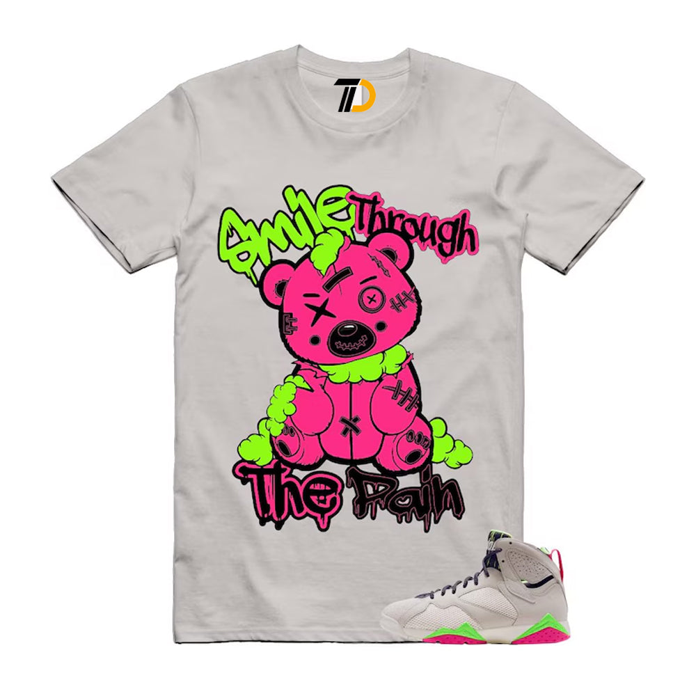 7 Tennis Day Pink Lime Blast Black Phantom Anthracite Shirt To Match Smile Through The Pain T-Shirt 2026