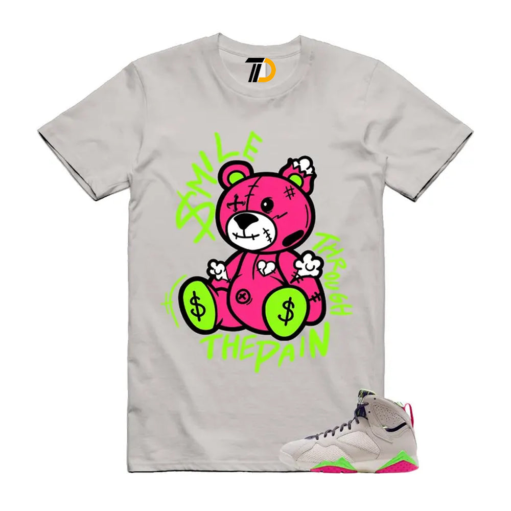 7 Tennis Day Pink Lime Blast Black Phantom Anthracite Shirt To Match Smile Through The Pain T-Shirt 2026